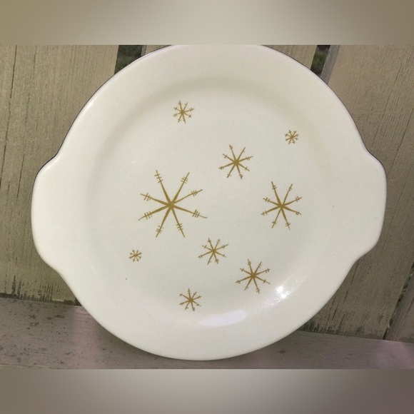 Vintage Ironstone STAR GLOW by ROYAL China Sebring Ohio Lug Handle Serving Plate - Picture 4 of 10